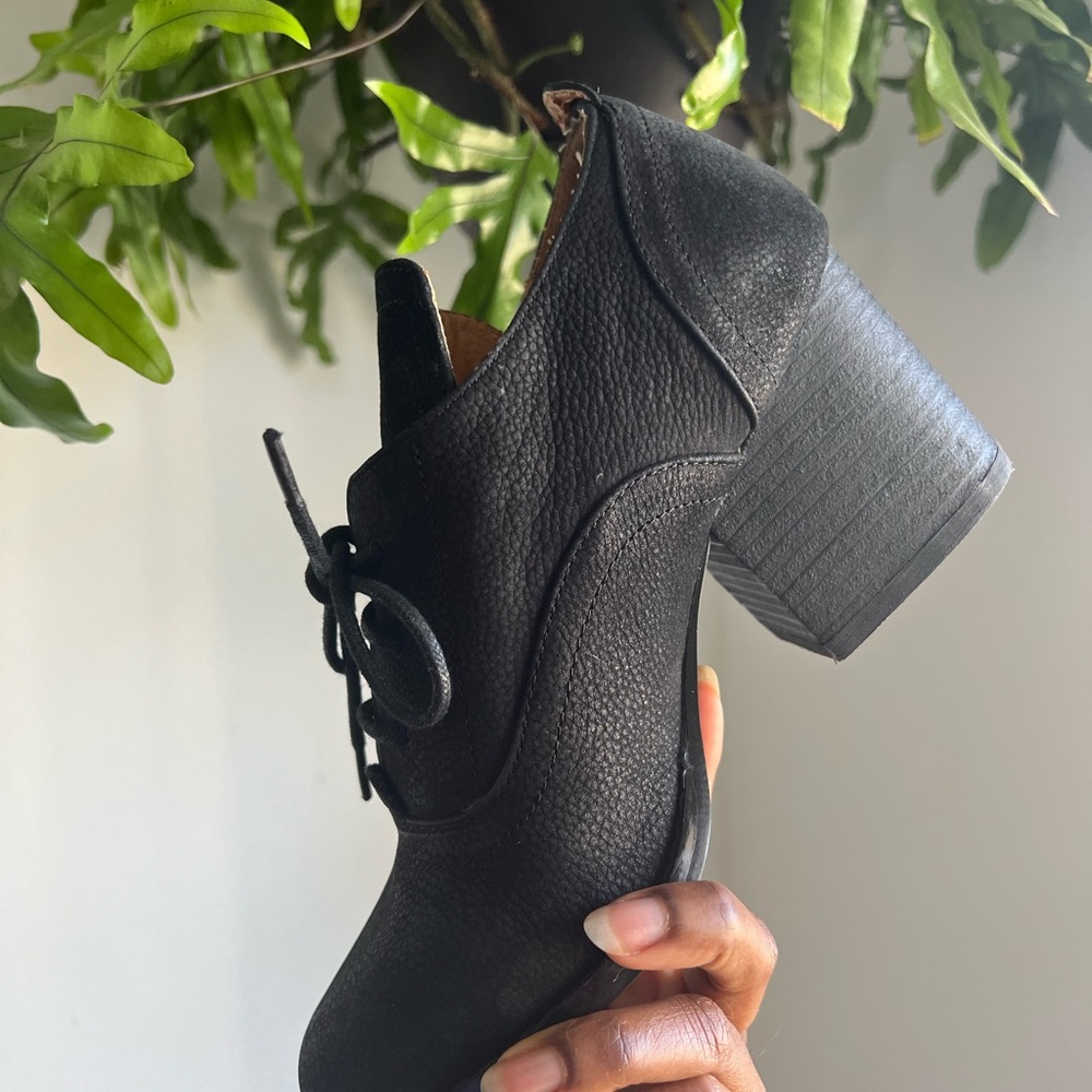 Cooperative Urban Outfitters Black Cow Leather Shoes - Picture 7 of 8